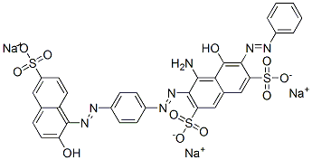 CAS#: 53554-24-8， Trisodium 4-Amino-5-Hydroxy-3-[[4-[(2-Hydroxy-6-Sulphonato-1-Naphthyl)Azo]Phenyl]Azo]-6-(Phenylazo)Naphthalene-2,7-Disulphonate