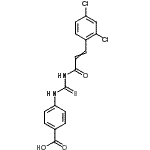CAS#: 535946-86-2， 4-({[3-(2,4-Dichlorophenyl)Acryloyl]Carbamothioyl}Amino)Benzoic Acid