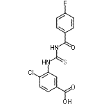 CAS#: 535979-90-9， 4-Chloro-3-{[(4-Fluorobenzoyl)Carbamothioyl]Amino}Benzoic Acid