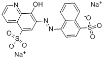 structure of CAS# 53611-17-9, Snazoxs;Disodium (7E)-8-Oxo-7-[(4-Sulfonato-1-Naphthyl)Hydrazono]Quinoline-5-Sulfonate;Disodium (7E)-8-Oxo-7-[(4-Sulfonato-1-Naphthyl)Hydrazono]-5-Quinolinesulfonate;Disodium (7E)-8-Keto-7-[(4-Sulfonato-1-Naphthyl)Hydrazono]Quinoline-5-Sulfonate