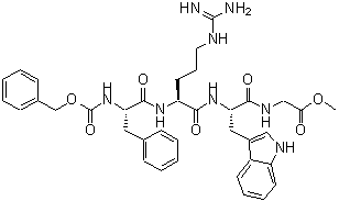 CAS#: 5366-34-7， N-[N-[N2-[N-[(Phenylmethoxy)Carbonyl]-L-Phenylalanyl]-L-Arginyl]-L-Tryptophyl]-Glycine Methyl Ester
