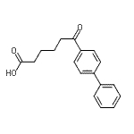 结构式 CAS# 5366-53-0, 6-(4-联苯基)-6-氧代己酸