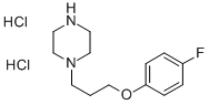 structure of CAS# 537037-78-8, 1-(3-(4-Fluorophenoxy)-Propyl)-Piperazine Dihydrochloride