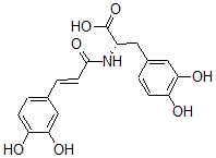 structure of CAS# 53755-02-5, N-[3',4'-Dihydroxy-(E)-Cinnamoyl]-3-Hydroxy-L-Tyrosine