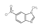 structure of CAS# 5381-79-3, 1-Methyl-6-Nitro-1H-Benzimidazole;1-Methyl-6-Nitro-Benzimidazole;A4215/0179464;1-N-Methyl-5(6)-Nitrobenzimidazole