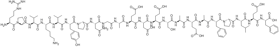 structure of CAS# 53917-42-3, 31-Ser-acthalpha (18-39);Acth(18-39);Acthalpha(18-39), Ser(31)-;Acthalpha(18-39), Serine(31)-