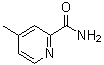structure of CAS# 54089-04-2, 4-Methyl-2-Pyridinecarboxamide;2-Carbamoyl-3-methylpyridine;2-Pyridinecarboxamide,4-methyl-;2-Pyridinecarboxamide,4-methyl-(9CI)