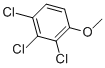 structure of CAS# 54135-80-7, 2,3,4-Trichloroanisole;1,2,3-Trichloro-4-Methoxy-Benzene;2,3,4-Trichloroanisole
