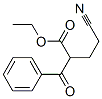 structure of CAS# 5415-48-5, Ethyl 2-Benzoyl-4-Cyano-Butanoate;Ethyl 2-(Benzoyl)-4-Cyano-Butanoate;4-Cyano-2-(Oxo-Phenylmethyl)Butanoic Acid Ethyl Ester;2-(Benzoyl)-4-Cyano-Butyric Acid Ethyl Ester