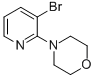 structure of CAS# 54231-38-8, 3-Bromo-2-(4-Morpholino)Pyridine;Morpholine, 4-(3-Bromo-2-Pyridinyl)-;4-(3-Bromopyridin-2-Yl)Morpholine;3-BROMO-2-(4-MORPHOLINO)PYRIDINE