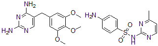 CAS#: 54242-77-2， 4-Amino-N-(4-methyl-2-pyrimidinyl)benzenesulfonamide mixt. with 5-((3,4,5-trimethoxyphenyl)meth yl)-2,4-pyrimidinediamine