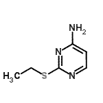 structure of CAS# 54308-63-3, 2-(Ethylsulfanyl)-4-Pyrimidinamine;2-(Ethylsulfanyl)-4-pyrimidinamine;2-(Ethylsulfanyl)-4-pyrimidinamine #;2-(ethylthio)-4-pyrimidinamine