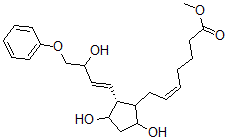 CAS#: 54348-08-2， (Z)-7-[(1R)-3alpha,5alpha-Dihydroxy-2beta-[(E,R)-4-Phenoxy-3-Hydroxy-1-Butenyl]Cyclopentan-1alpha-Yl]-5-Heptenoic Acid Methyl Ester