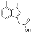 structure of CAS# 5435-41-6, 2,7-Dimethyl-1H-Indole-3-Aceticacid;2-(2,7-Dimethyl-1H-Indol-3-Yl)Ethanoic Acid;Mls000716737;Smr000278254