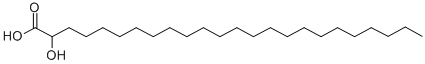 structure of CAS# 544-57-0, 2-Hydroxy-Tetracosanoic Acid;2-Hydroxylignoceric Acid;2-Hydroxy-Tetracosanoic Acid;Dl-Cerebronic Acid