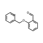 structure of CAS# 54402-61-8, 2-(2-Pyridinylmethoxy)Benzaldehyde;2-(2-pyridinylmethoxy)benzaldehyde;2-(pyridin-2-ylmethoxy)benzaldehyde;2-(Pyridin-2-ylmethoxy)-benzaldehyde