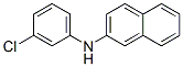 structure of CAS# 5447-28-9, N-(3-Chlorophenyl)Naphthalen-2-Amine;N-(3-Chlorophenyl)-2-Naphthalenamine;(3-Chlorophenyl)-(2-Naphthyl)Amine;St5444693