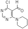 structure of CAS# 54503-93-4, 4-Chloro-6-Piperidino-5-Pyrimidinecarbaldehyde;4-CHLORO-6-PIPERIDINO-5-PYRIMIDINECARBALDEHYDE
