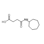 structure of CAS# 545349-11-9, 4-(Cycloheptylamino)-4-Oxobutanoic Acid;3-(N-cycloheptylcarbamoyl)propanoic acid;4-(cycloheptylamino)-4-oxobutanoic acid;AK-968/40944243