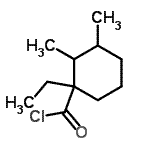 CAS 登录号：54556-69-3， 1-乙基-2,3-二甲基环己烷羰基氯化物
