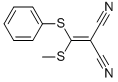 structure of CAS# 54561-69-2, 2-[(Methylthio)(Phenylthio)Methylene]Malononitrile;2-[(Methylthio)(Phenylthio)Methylene]Malononitrile