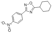 structure of CAS# 54608-93-4, 5-Cyclohexyl-3-(4-Nitrophenyl)-1,2,4-Oxadiazole