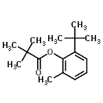 CAS#: 54644-45-0， 2-Methyl-6-(2-Methyl-2-Propanyl)Phenyl Pivalate