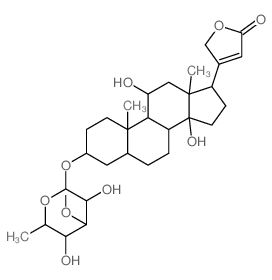 CAS#: 547-07-9， 3beta-[(6-Deoxy-3-O-Methyl-D-Galactopyranosyl)Oxy]-11alpha,14-Dihydroxy-5beta-Card-20(22)-Enolide