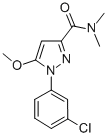 CAS#: 54708-51-9， 1-(3-Chlorophenyl)-5-methoxy-N,N-dimethyl-1H-Pyrazole-3-carboxamide