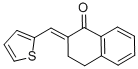结构式 CAS# 54752-27-1, 2-[(2-噻吩基)亚甲基]-1,2,3,4-四氢萘-1-酮