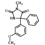 CAS#: 54833-60-2， 5-(3-Methoxyphenyl)-3-Methyl-5-Phenyl-2,4-Imidazolidinedione