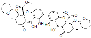 CAS#: 54959-69-2， 5-Di-(2'-Tetrahydropyranosyl)Secalonic Acid D