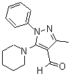 CAS#: 5499-70-7， 3-Methyl-1-Phenyl-5-Piperidin-1-Yl-1H-Pyrazole-4-Carbaldehyde