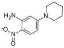 structure of CAS# 54997-99-8, 2-Nitro-5-Piperidinoaniline;2-Nitro-5-(1-Piperidyl)Aniline;(2-Nitro-5-Piperidino-Phenyl)Amine;2-Nitro-5-Piperidin-1-Yl-Aniline