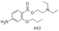 structure of CAS# 550-83-4, Propoxycaine Hydrochloride;2-Diethylaminoethyl 4-Amino-2-Propoxy-Benzoate Hydrochloride;4-Amino-2-Propoxybenzoic Acid 2-Diethylaminoethyl Ester Hydrochloride;4-Amino-2-Propoxy-Benzoic Acid 2-Diethylaminoethyl Ester Hydrochloride
