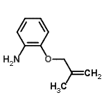 结构式 CAS# 55000-14-1, 2-[(2-甲基-2-丙烯-1-基)氧基]苯胺