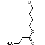 structure of CAS# 55011-60-4, 4-Hydroxybutyl Butyrate;4-Hydroxybutyl butanoate;Butanoic acid 4-hydroxybutyl ester;MFCD18157659