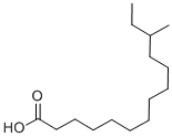 结构式 CAS# 5502-94-3, 12-甲基十四烷酸