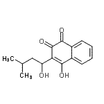 CAS#: 55030-44-9， 4-Hydroxy-3-(1-Hydroxy-3-Methylbutyl)-1,2-Naphthalenedione