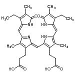 CAS#: 551-33-7， 3-[(2Z)-2-[[3-(2-Carboxyethyl)-5-[(Z)-(3-Ethyl-4-Methyl-5-Oxo-Pyrrol-2-Ylidene)Methyl]-4-Methyl-1H-Pyrrol-2-Yl]Methylene]-5-[(Z)-(3-Ethyl-4-Methyl-5-Oxo-Pyrrol-2-Ylidene)Methyl]-4-Methyl-Pyrrol-3-Yl]Propanoic Acid