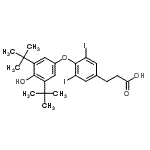 CAS#: 551-90-6， 3-{4-[4-Hydroxy-3,5-Bis(2-Methyl-2-Propanyl)Phenoxy]-3,5-Diiodophenyl}Propanoic Acid