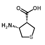 CAS 登录号：551936-36-8， (3R,4R)-4-氨基四氢-3-噻吩羧酸