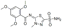 CAS#: 55217-92-0， N-(4,5-Dihydro-4-Methyl-2-Sulfamoyl-1,3,4-Thiadiazol-5-Ylidene)-2,4,6-Trimethoxybenzamide