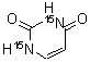 结构式 CAS# 5522-55-4, 尿嘧啶-15N2