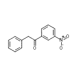结构式 CAS# 55251-37-1, 1-(3-硝基苯基)-2-苯乙酮