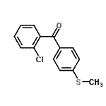 structure of CAS# 55270-72-9, (2-Chlorophenyl)[4-(Methylsulfanyl)Phenyl]Methanone;2-Chloro-4'-(methylthio)benzophenone;2-Chloro-4'-(thiomethyl)benzophenone