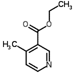 结构式 CAS# 55314-29-9, 乙基4-甲基烟酸酯