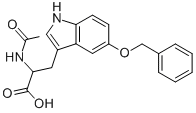 结构式 CAS# 55443-80-6, N-乙酰基-5-苄氧基-DL-色氨酸