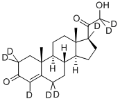 CAS#: 55487-63-3， 21-Hydroxy-Pregn-4-Ene-3,20-Dione-2,2,4,6,6,17,21,21-D8