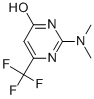 结构式 CAS# 55545-80-7, 2-(二甲基氨基)-6-(三氟甲基)-4-嘧啶醇